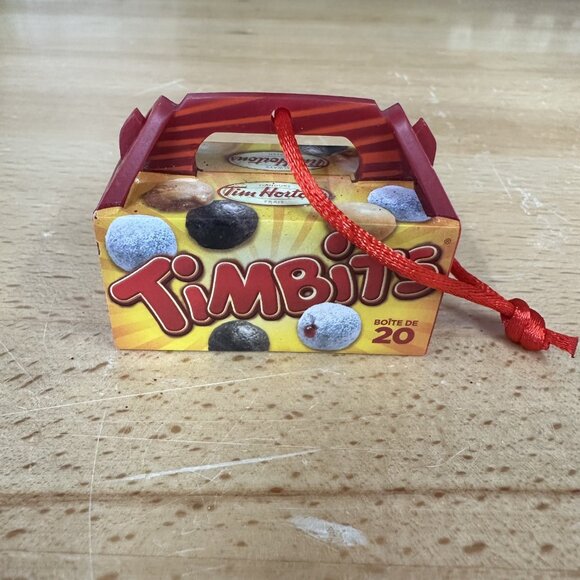 Tim Hortons 2014 Timbits Donuts Take-out Box of 20 Christmas Tree Ornament - Picture 2 of 4